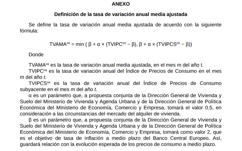 Definición de la tasa de variación anual media ajustada para el cálculo del nuevo índice del INE